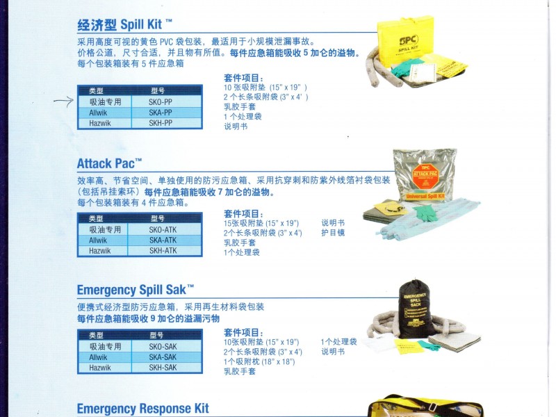 SPC spill kit 防漏套裝